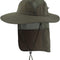 Mens UPF 50+ Sun Protection Cap Wide Brim Fishing Hat with Neck Flap Sun Hat for Men Women